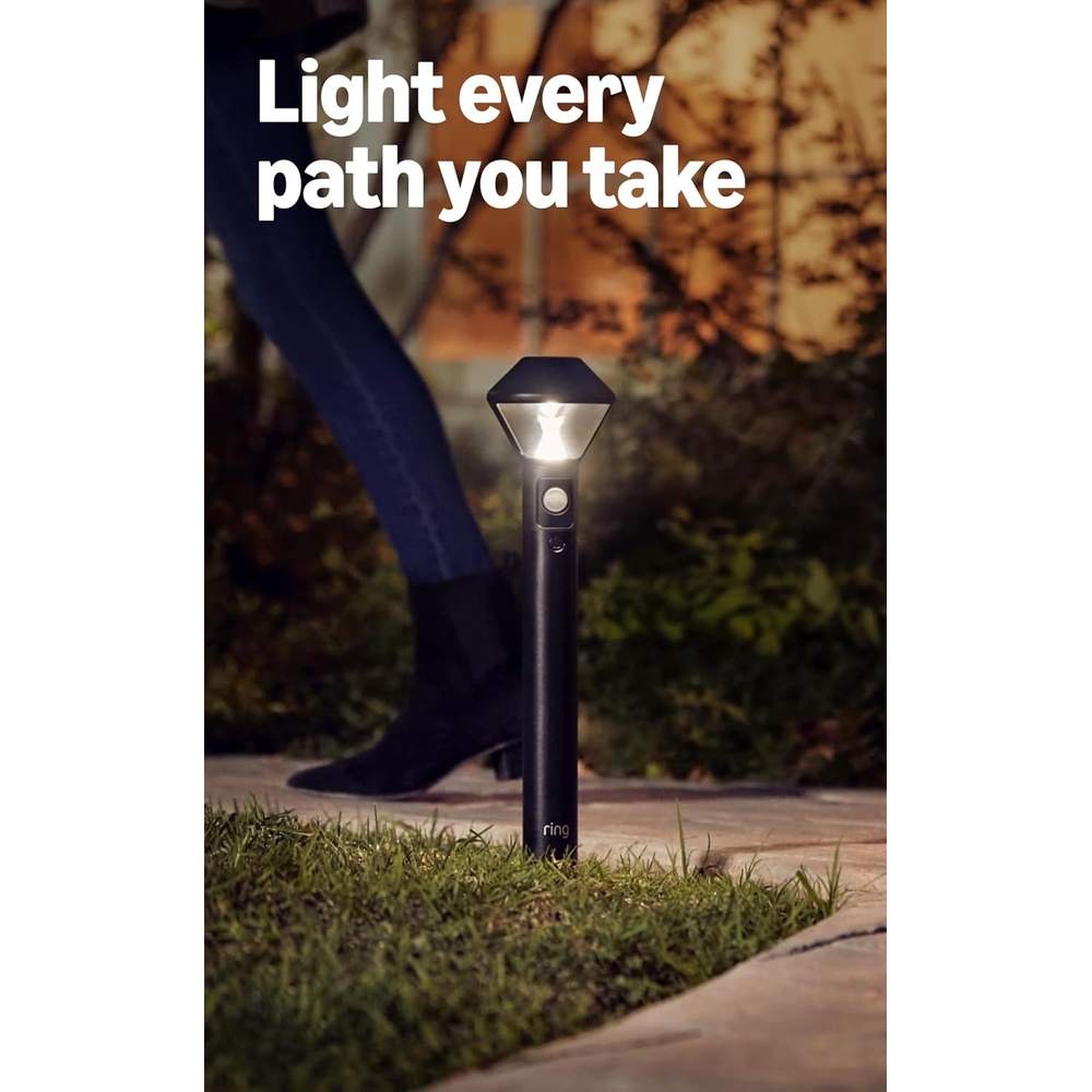 image:imageRing Solar Pathlight 2Pack Black with Ring Bridge Newest Model White
