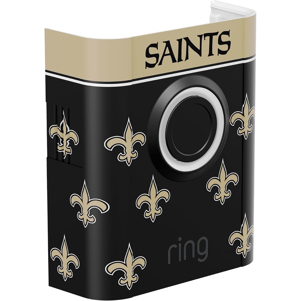 image:imageAllNew Limited Edition Official NFL Faceplate for Ring Doorbells  Video Doorbell 3 Video Doorbell 3 Plus Video Doorbell 4 Battery Doorbell Plus and Battery Doorbell Pro  Philadelphia EaglesNew Orleans Saints