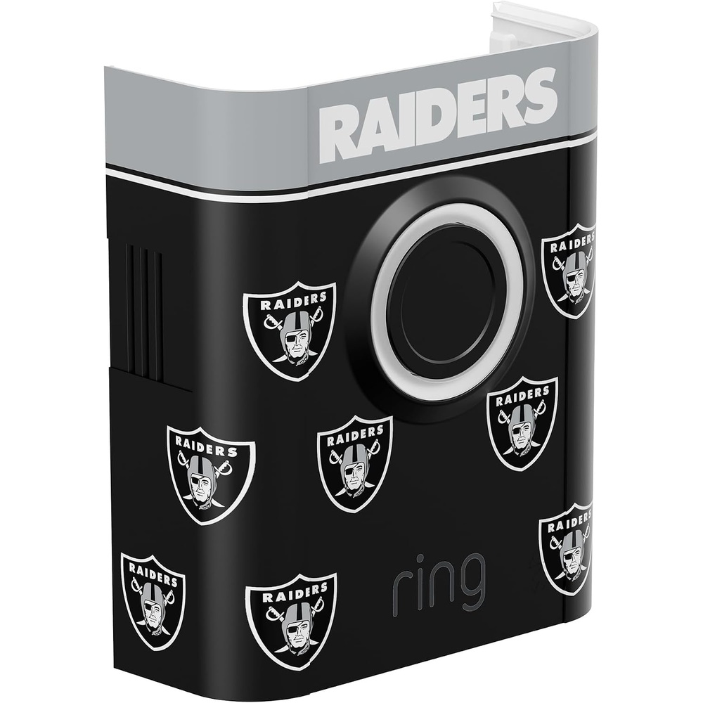 image:imageAllNew Limited Edition Official NFL Faceplate for Ring Doorbells  Video Doorbell 3 Video Doorbell 3 Plus Video Doorbell 4 Battery Doorbell Plus and Battery Doorbell Pro  Philadelphia EaglesLas Vegas Raiders
