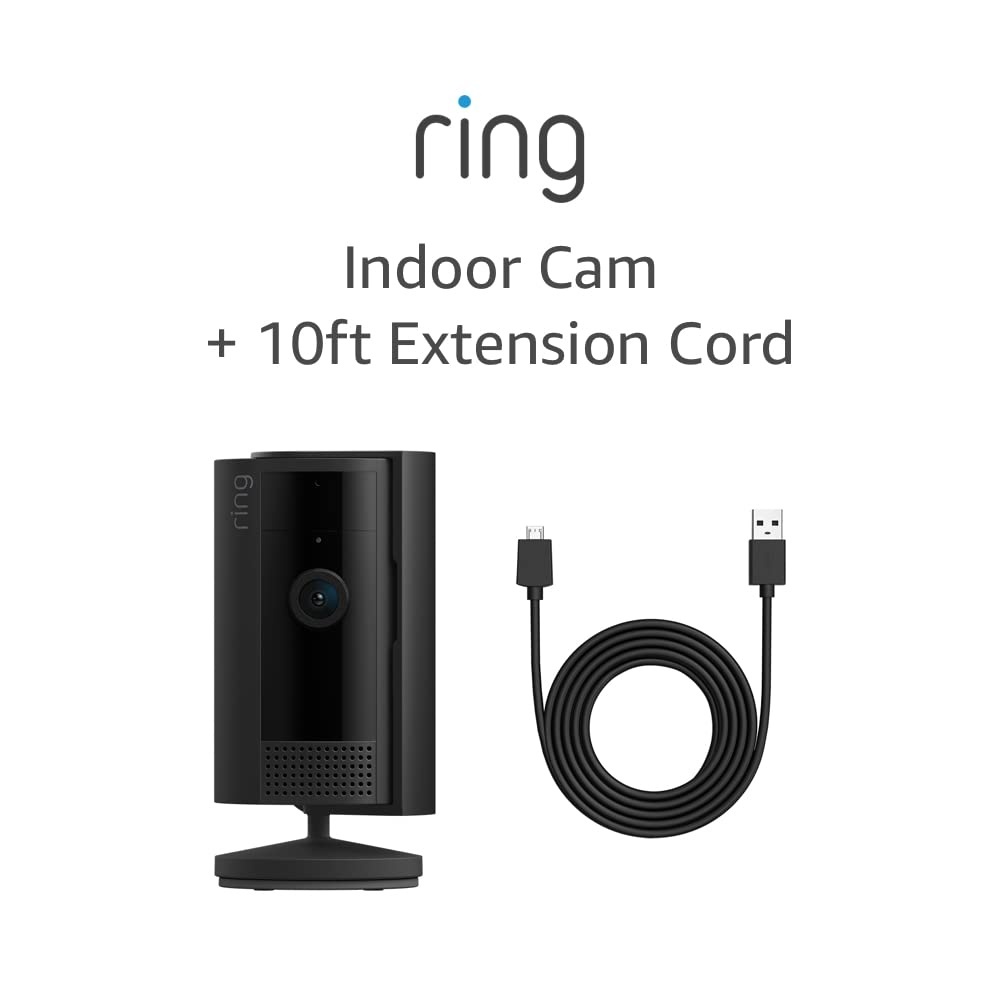 image:imageAllnew Ring Indoor Cam 2nd Gen Black with 10 ft USBA to Micro USB Power Cable