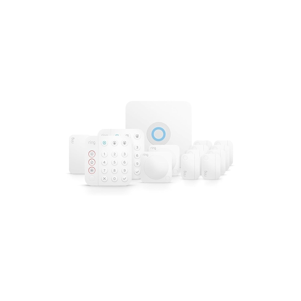 image:imageRing Alarm 14Piece Kit newest model Wireless smart home or business security system expandable easy setup Mobile App Control 247 Professional Monitoring Alexa CompatibleRing Alarm