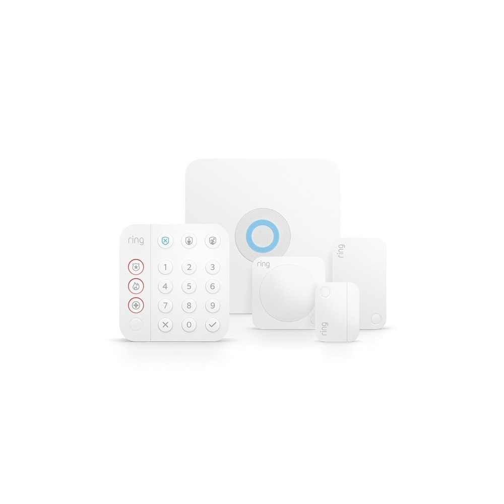 image:imageRing Alarm 5Piece Kit newest model Wireless smart home or business security system expandable easy setup Mobile App Control 247 Professional Monitoring Alexa CompatibleRing Alarm