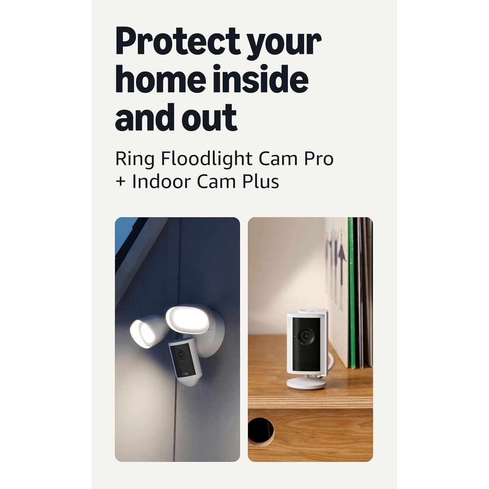 image:imageRing Floodlight Cam Pro Newest Model White with Indoor Cam Plus Newest Model White