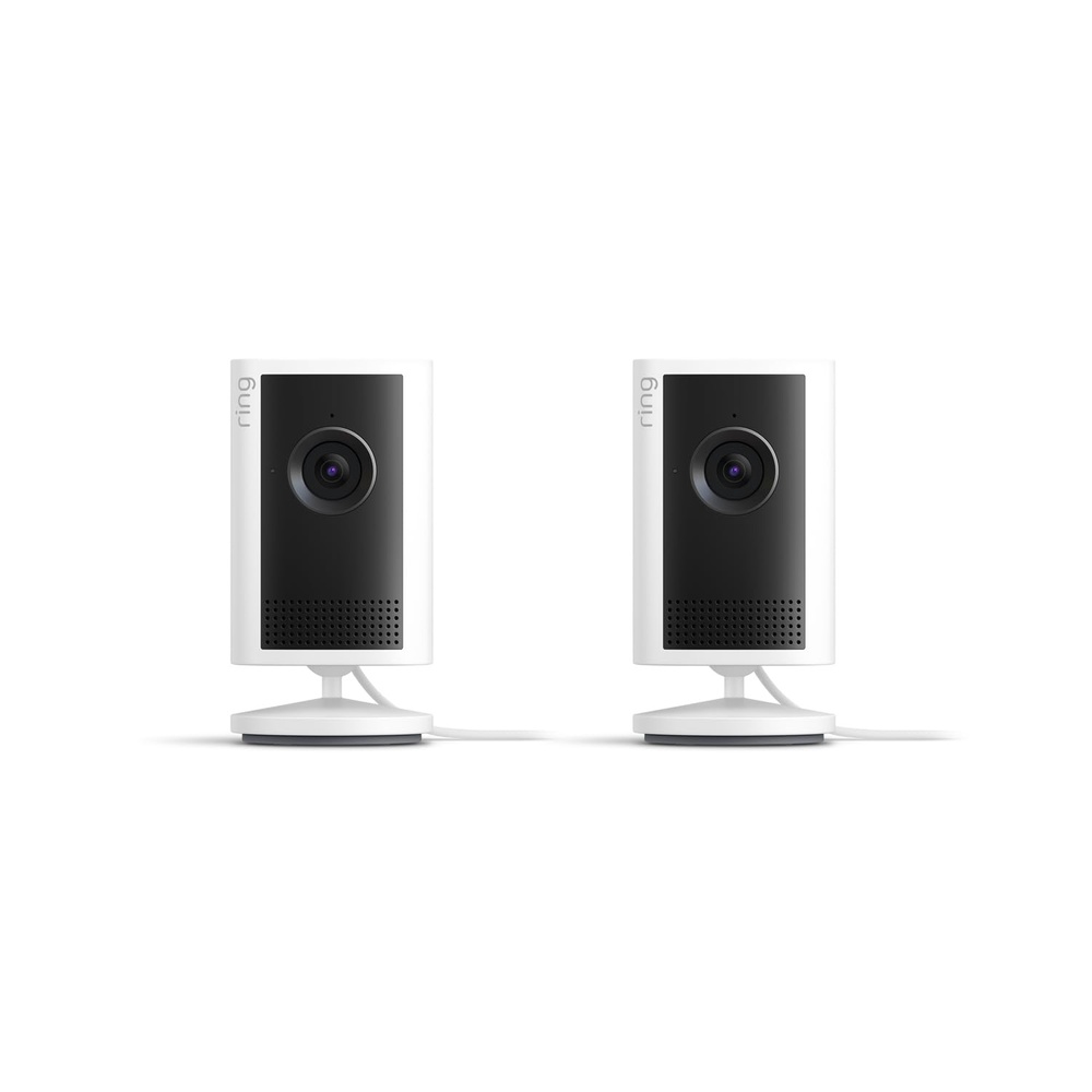 image:imageRing Indoor Cam Plus newest model Home or business security Retinal 2K for crisp truetolife video quality 4x Enhanced Zoom LowLight Sight WhiteWhite