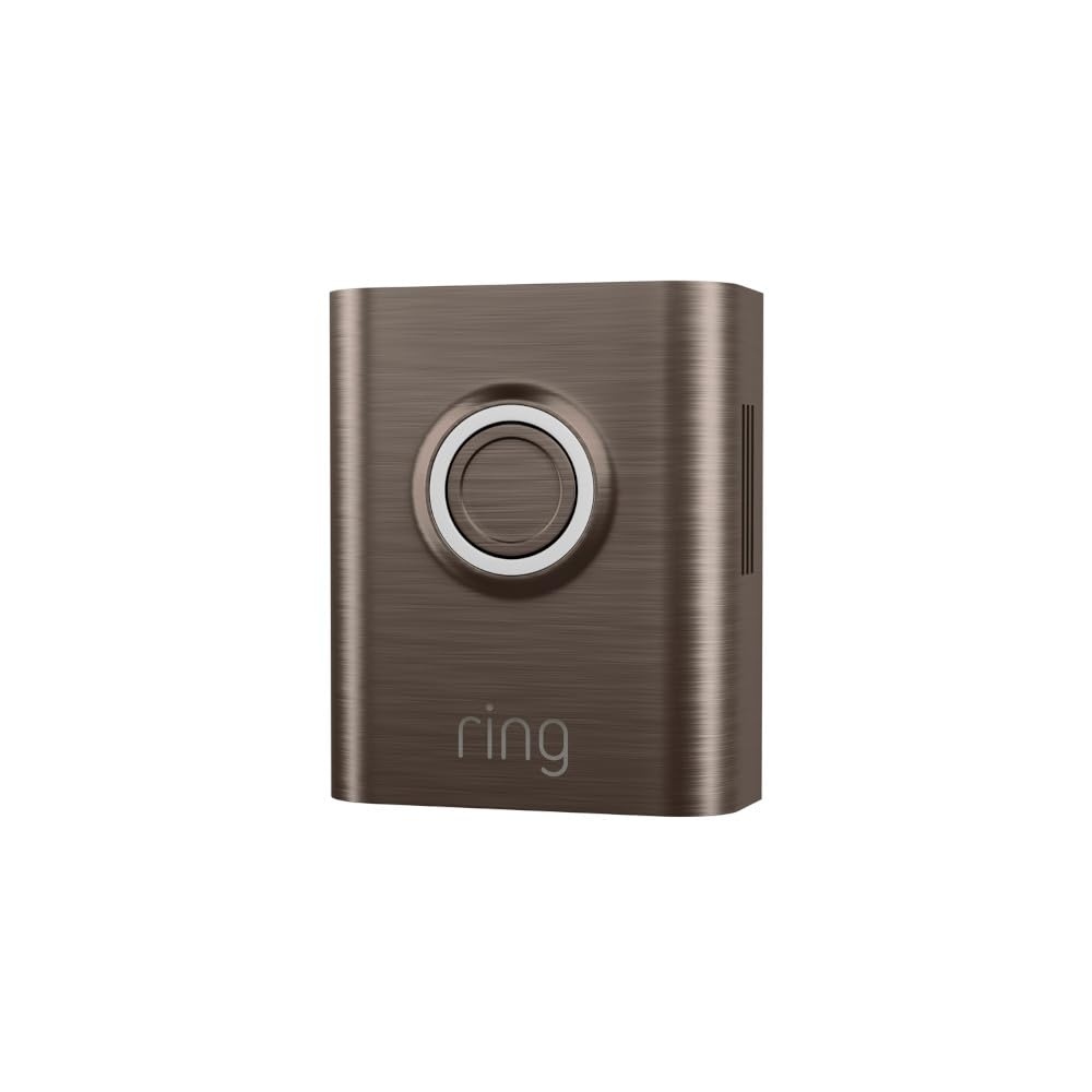 image:imageRing Metallic Interchangeable Faceplate for Doorbells  Battery Doorbell Plus Battery Doorbell Pro  Brushed GraphiteBrushed Bronze