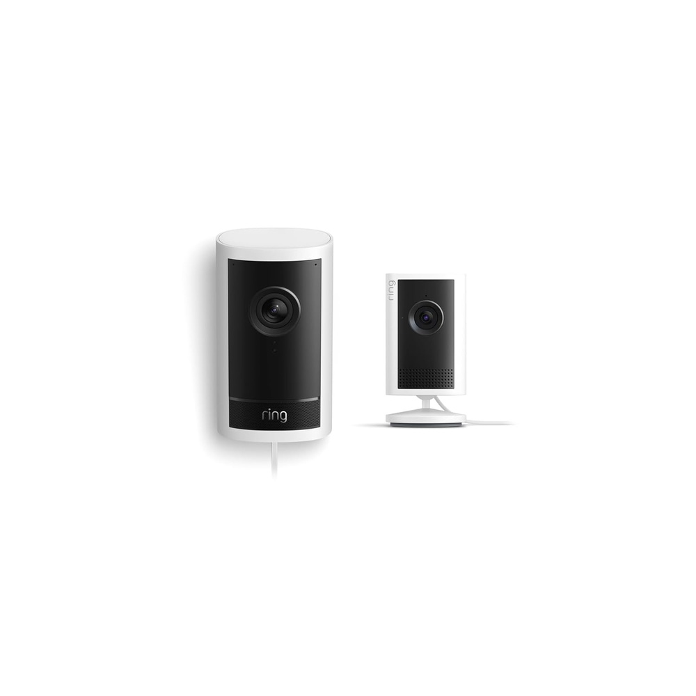 image:imageRing Outdoor Cam Pro PlugIn Newest Model White with Indoor Cam Plus Newest Model White