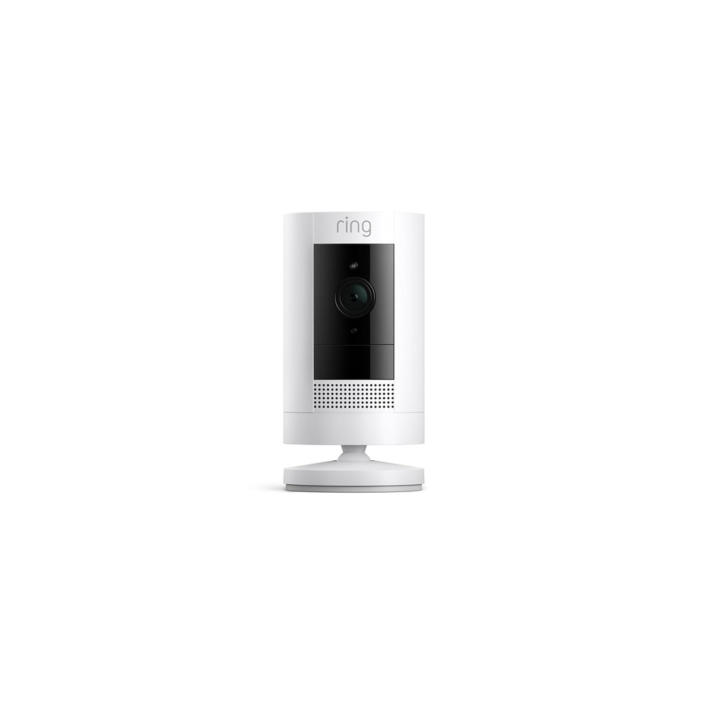 image:imageRing Outdoor Cam Stick Up Cam Weatherresistant home or business HD security camera Live View Color Night Vision TwoWay Talk motion alerts Works with Alexa White1 Camera