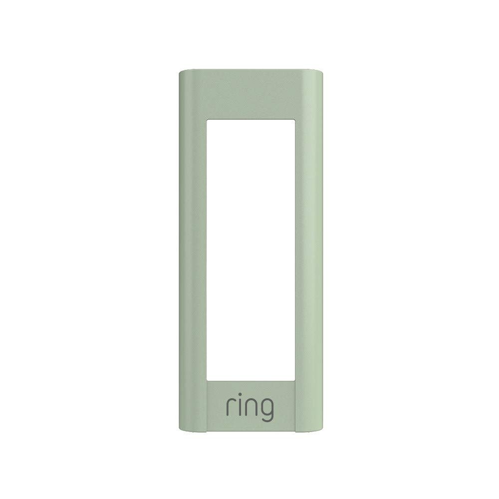 image:imageRing Wired Doorbell Plus Video Doorbell Pro Faceplate  Blue MetalIvy Leaf