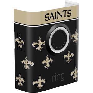 All-New Limited Edition, Official NFL Faceplate for Ring Doorbells – Video Doorbell 3, Video Doorbell 3 Plus, Video Doorbell 4, Battery Doorbell Plus, and Battery Doorbell Pro | Philadelphia Eagles(New Orleans Saints)