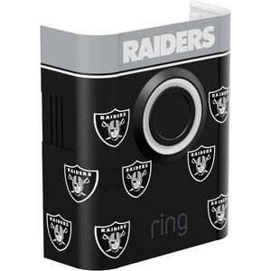 All-New Limited Edition, Official NFL Faceplate for Ring Doorbells – Video Doorbell 3, Video Doorbell 3 Plus, Video Doorbell 4, Battery Doorbell Plus, and Battery Doorbell Pro | Philadelphia Eagles(Las Vegas Raiders)