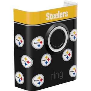 All-New Limited Edition, Official NFL Faceplate for Ring Doorbells – Video Doorbell 3, Video Doorbell 3 Plus, Video Doorbell 4, Battery Doorbell Plus, and Battery Doorbell Pro | Philadelphia Eagles(Pittsburgh Steelers)