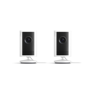 Ring Indoor Cam Plus (newest model), Home or business security, Retinal 2K for crisp, true-to-life video quality, 4x Enhanced Zoom, Low-Light Sight, White(White)