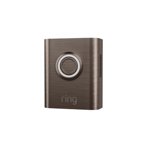 Ring Metallic Interchangeable Faceplate for Doorbells – Battery Doorbell Plus, Battery Doorbell Pro – Brushed Graphite(Brushed Bronze)
