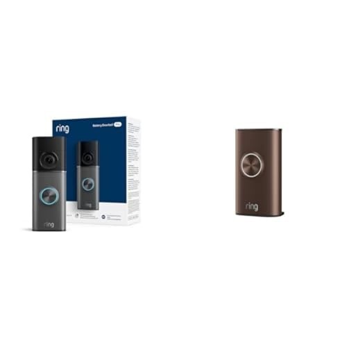 image:imageRing Battery Doorbell Pro newest model Retinal 4K with wideangle video up to 10x Enhanced Zoom Night Vision and Quick Release Ultra Battery Pack Deep SilverPolished Mocha