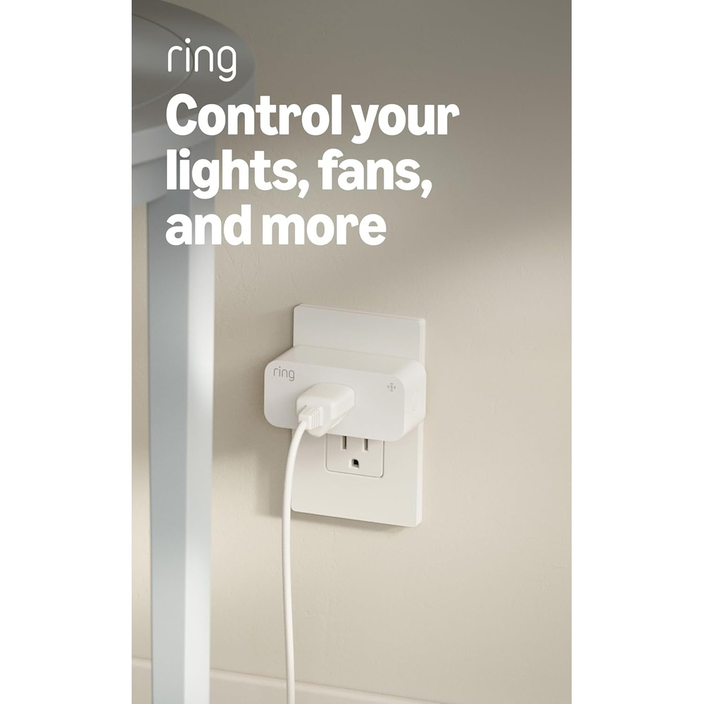 image:imageRing Sensors Smart Plug  Control lights and other devices set routines on Amazon Sidewalk no base station needed