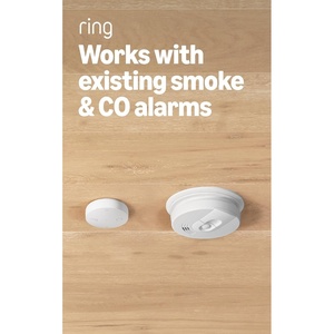 Ring Sensors: Smoke & CO Listener (newest model) – Instant notifications, on Amazon Sidewalk, no base station needed, Pro Monitoring (sold separately)