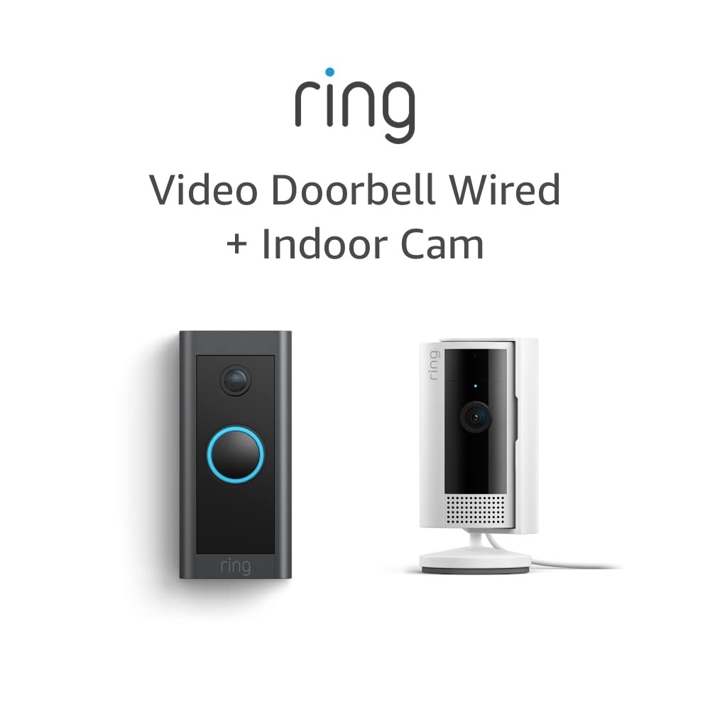 image:imageAllnew Ring Indoor Cam White with Ring Video Doorbell Wired