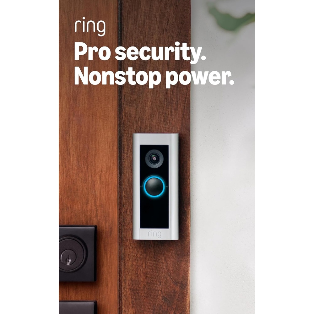 image:imageLikeNew Ring Wired Doorbell Pro 2021 model  Bestinclass with cuttingedge features existing doorbell wiring required