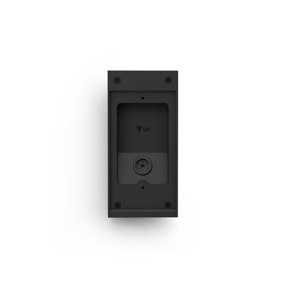 image:imageRing Surface Mount Box for Wired Doorbell Elite 2nd Gen Black  weatherresistant mounting solution for PoE no inwall cutting required