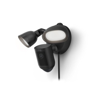 Like-New Ring Floodlight Cam Pro – Plug-in power, Black