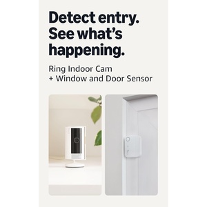 Ring Indoor Cam (2nd Gen), White with Window and Door Sensor (newest model)