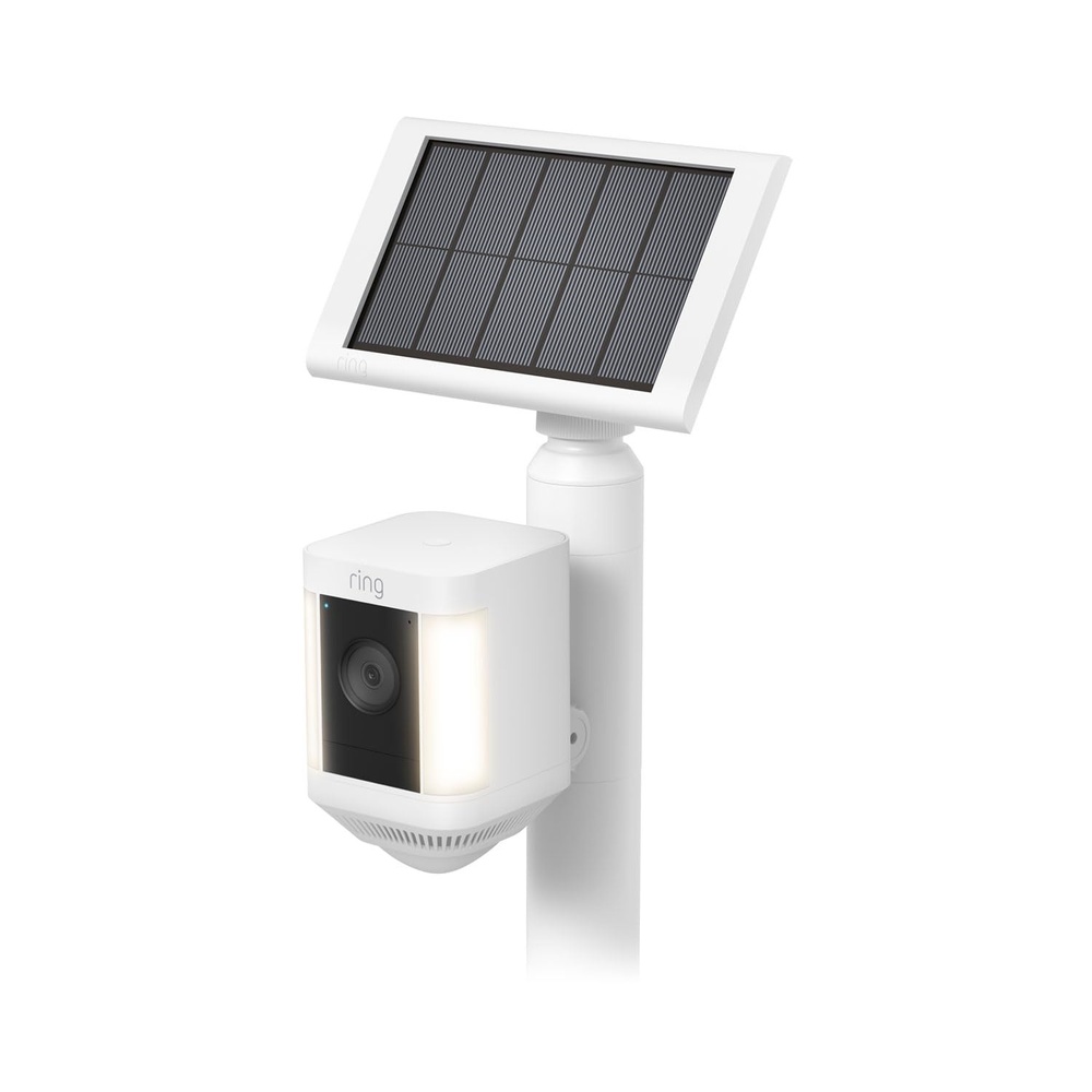 image:imageAllNew Ring Stake Mount for Cameras and Solar Panels with Ring Small Solar Panel 19W for Outdoor Cam Plus Stick Up Cam Stick Up Cam Pro Spotlight Cam Plus Spotlight Cam Pro White